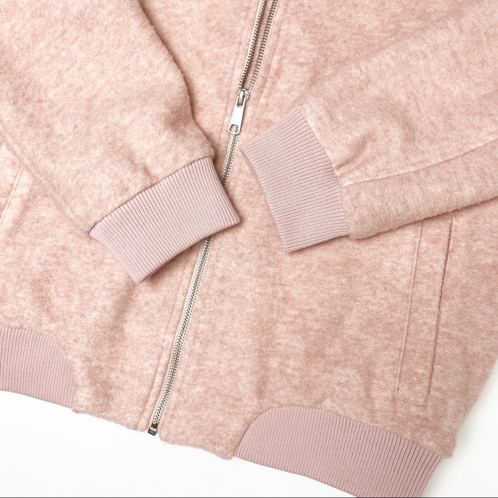 Old Navy Bomber Jacket Textured Pink Jacquard - Picture 10 of 12